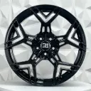 RIN 18X8.5 5-105 R1 SPORT ZS074 GLOSS BLACK ET35 CB56.5