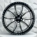 RIN 18X8.5 5-114.3 R1 SPORT 1042HB BLACK+MILLING ET38 CB73.1