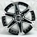 RIN 16X8 5-135 R1 SPORT 961 MACHINE BLACK ET0 CB87.1