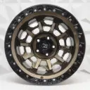 RIN 15X10 5-114.3 R1 SPORT QC1261 BRONZE + BLACK LIP ET-44 CB83.1