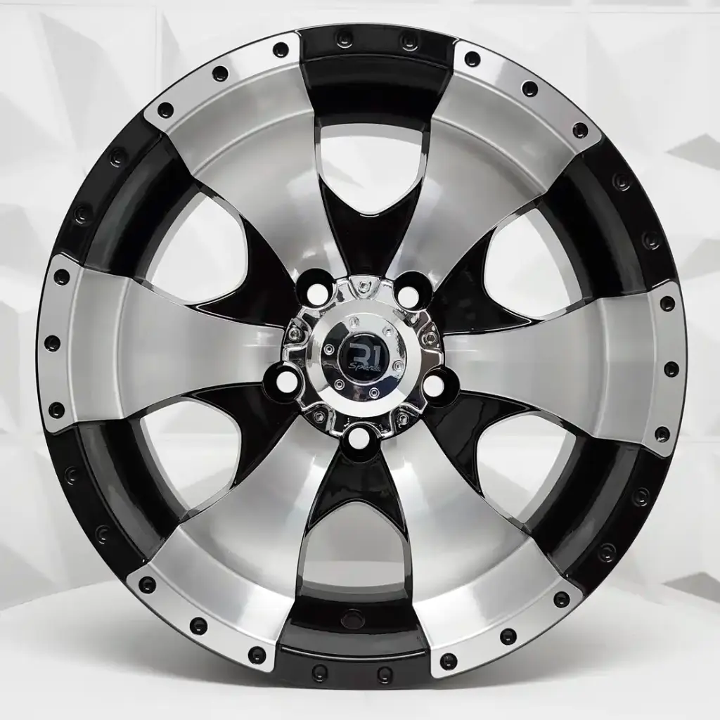 RIN 16X7 6-114.3 R1 SPORT JA095 BLACK MACHINE FACE ET0 CB66.1