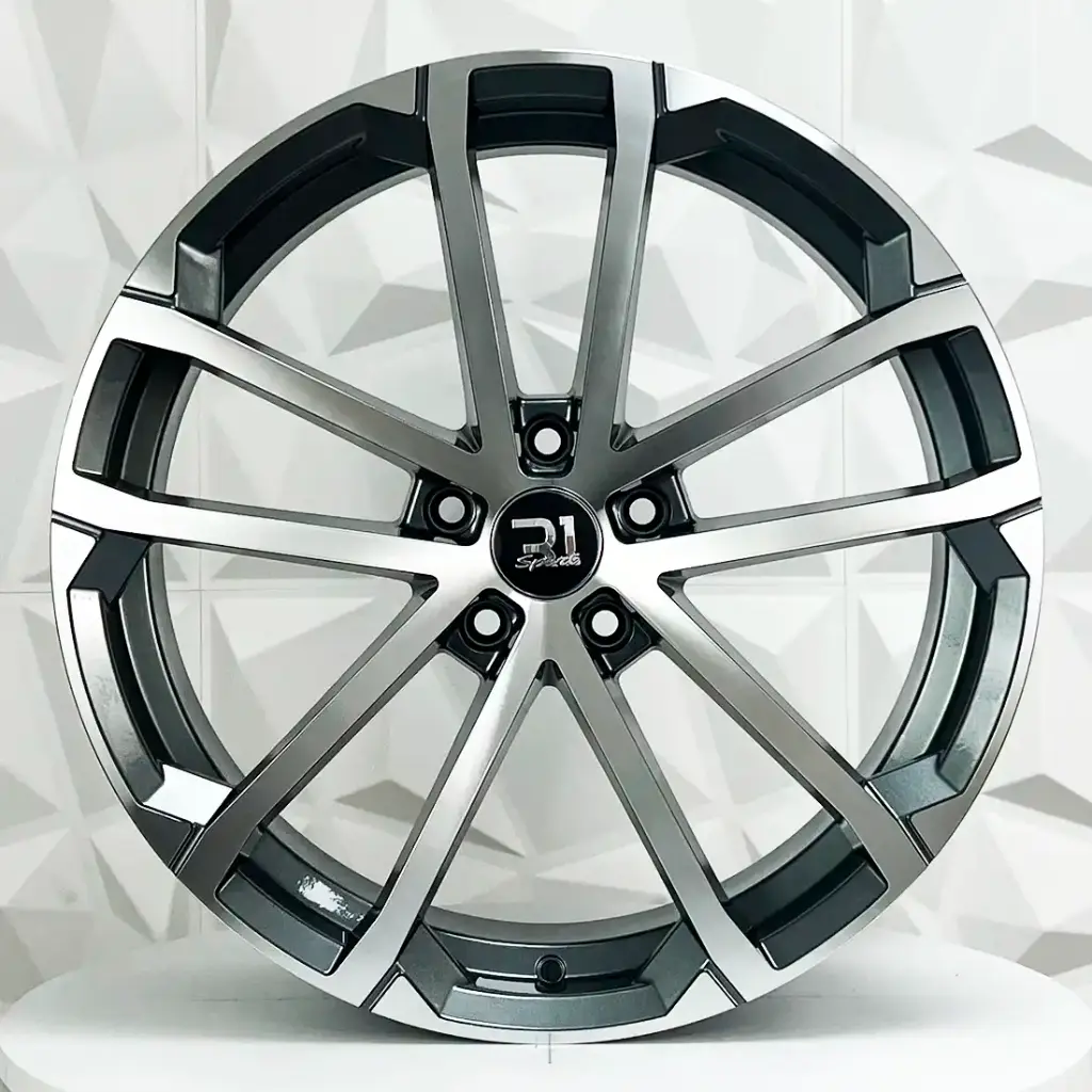 RIN 19X8 5-112 R1 SPORT 5088 GUN GREY MACHINE FACE ET43 CB57.1