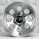 RIN 15X8 5-114.3 R1 SPORT 1072 BLACK MACHINE FACE MACHINE LIP ET-15 CB83