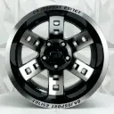 RIN 15X10 6-139.7 R1 SPORT D6521 BLACK MACHINE FACE MI ET-44 CB110