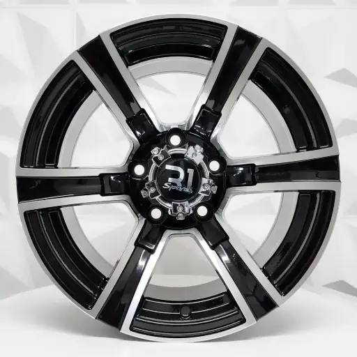 [150682] RIN 15X8 5-120 R1 SPORT 968 BLACK MACHINE FACE ET0 CB83